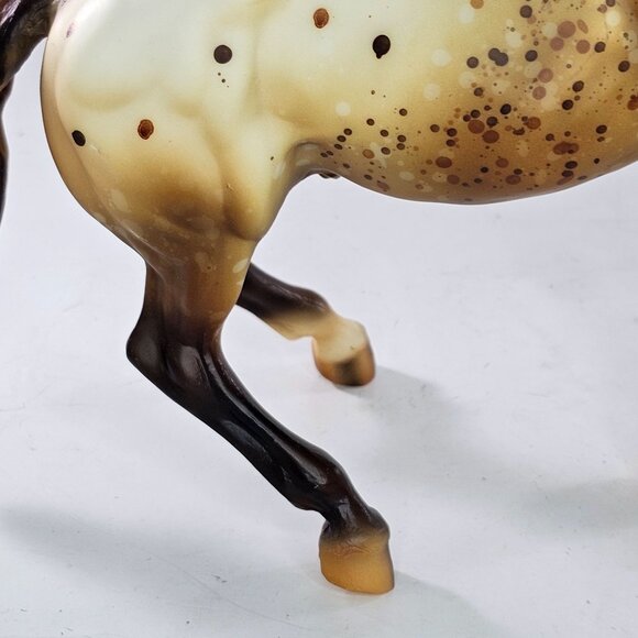 Breyer Horse Rawhide Wild Appaloosa Mustang Semi Rearing Stallion #702495 Signed - Picture 10 of 16